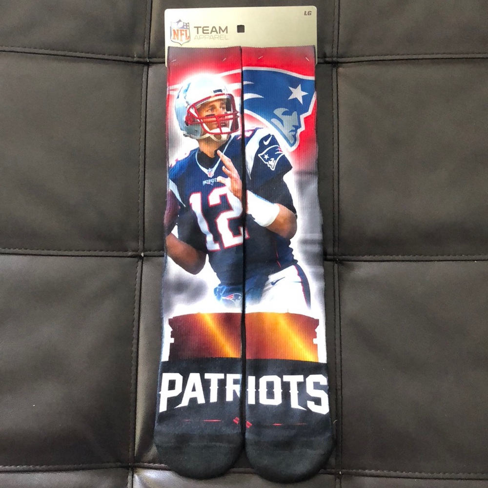Tom Brady New England Patriots NFL socks LG